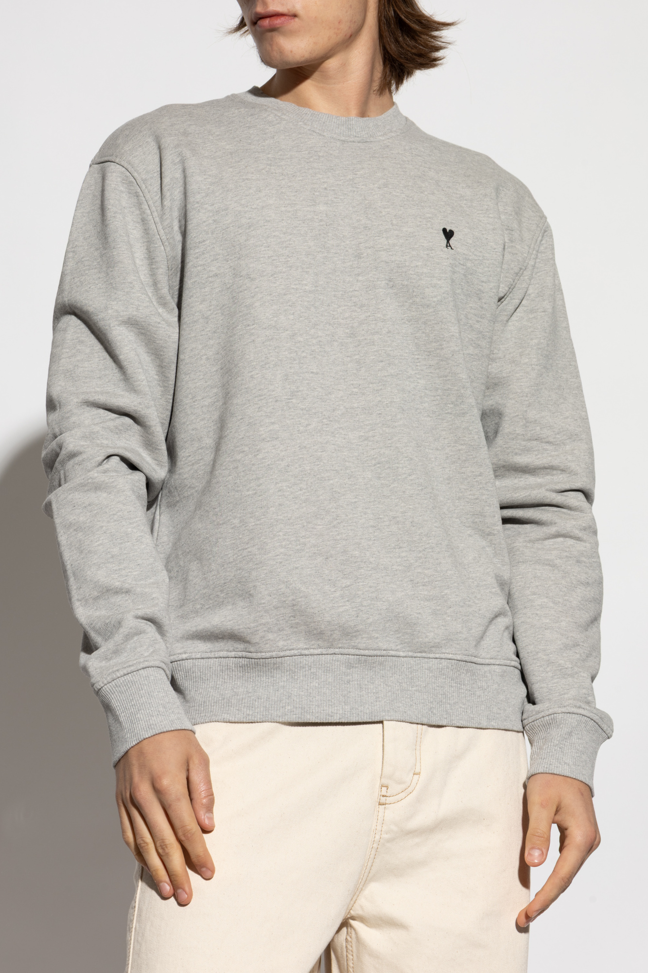 【送料&関税込】Ami Alexandre Mattiussi Grey Striped Double- $_57.JPG?set_id=880000500F